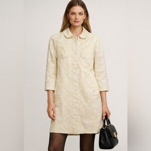 Marc Jacobs Cream Patterned Coat
